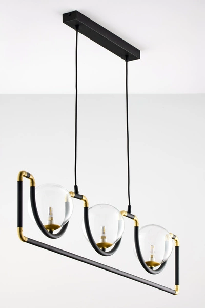 Nowoczesna Lampa wisząca HANZA wys. 30-100cm 3xG9 14W IP20 | Złoty