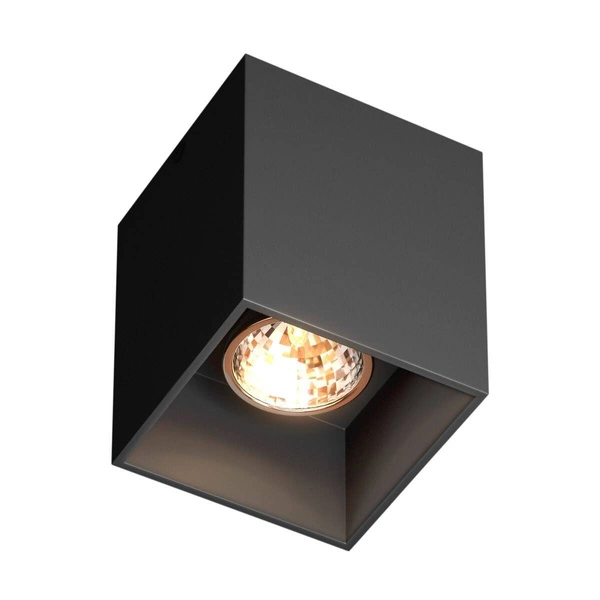 Lampa sufitowa SQUARE SPOT 50475-BK-N kwadrat 8,2cm | Czarny