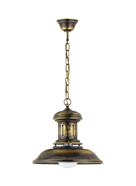 Klasyczna Lampa wisząca TAWERNA wys. 80cm 1xE27 15W IP20 | Mosiądz patynowany