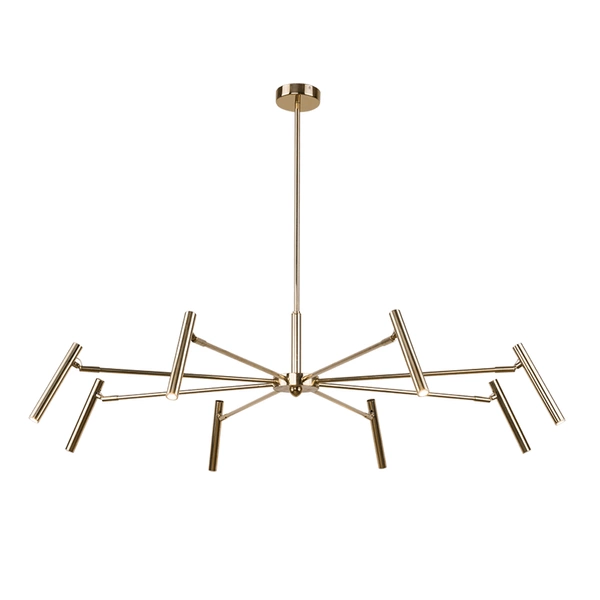 Lampa wisząca Livo 8 - Mosiądz polerowany (960 mm) 8394 Antigo
