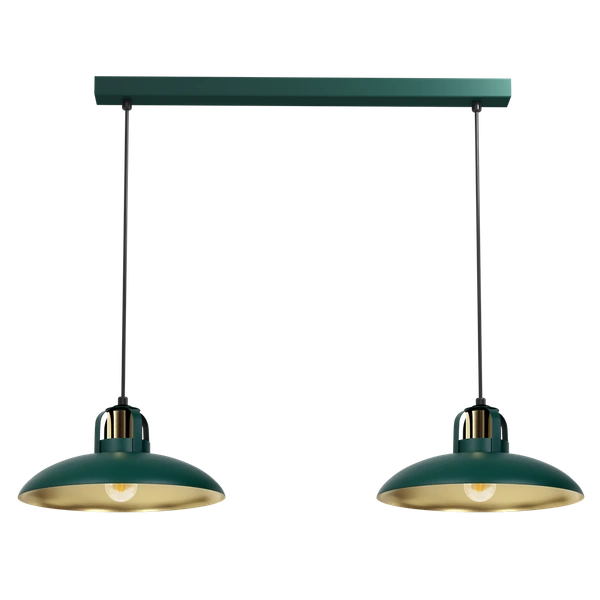 Lampa wisząca FELIX GREEN/GOLD 2xE27