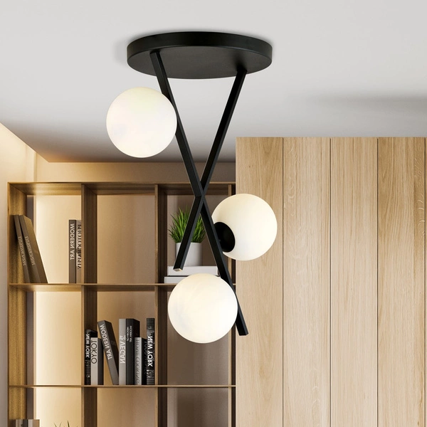 Lampa sufitowa Emibig RIVER 3 OPAL 1194/3