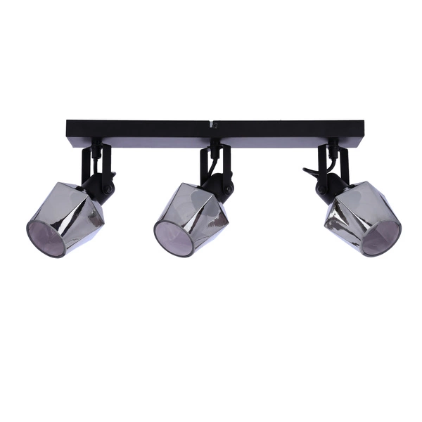 Lampa sufitowa RANDI, 93-13378, czarny/dymiony, 3x15W E14
