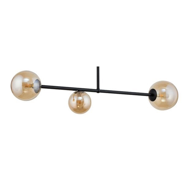 Lampa sufitowa, szklane kule ROMA 3 bursztynowy 32084