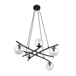 Lampa wisząca Emibig ESSA 5 TRANSPARENT 1202/5
