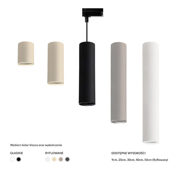 LUCAS BASE TRACK 1 LINE PENDANT GU10 WH