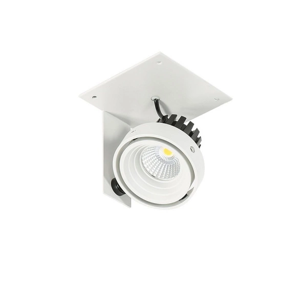 Oprawa wpuszczana Patrizio Single śr. 8,5cm 12W LED neutralna biel 4000K | biały/czarny