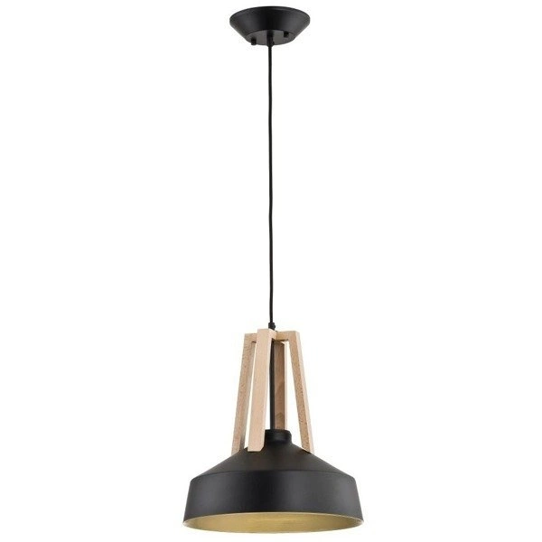 Lampa wisząca ALFA DROP DREWNIANA 1xE27 33cm | 60284