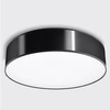 Plafon ARENA PVC Stal Czarny 15W LED, SL.0127