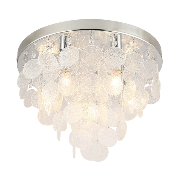 Lampa sufitowa wiszące kryształki PARDO śr.40 5x E14 40W | transparent