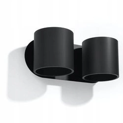 Kinkiet Sollux ORBIS aluminium czarny 2xG9 40W, SL.0660