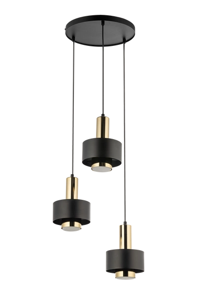 Lampa Sigma RIF LUX 3 KOŁO czarny/złoty 40721