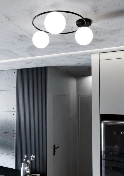 Lampa sufitowa Emibig SOPRA 3 BL OPAL 1257/3