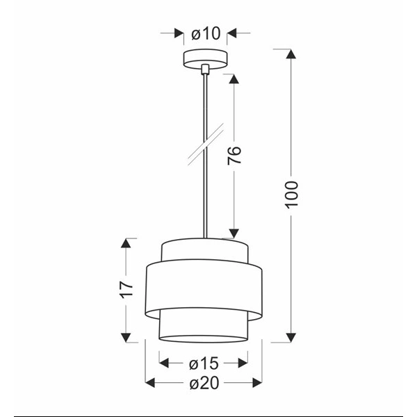 Lampa wisząca PRESTIGE, 31-17918, czarny/złoty, 1x40W E27