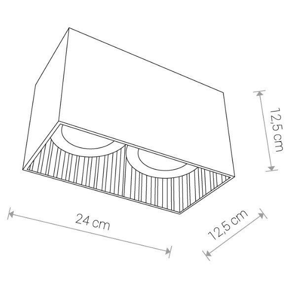 Lampa sufitowa GROOVE WHITE 9383