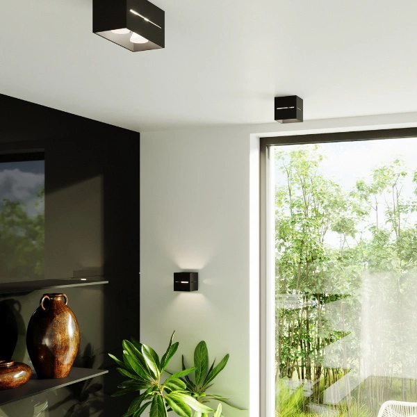 Nowoczesny kinkiet LOBO SL.0204 Czarny 1xG9