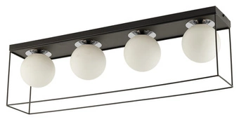 Lampa Sigma AROMA 4 Plafon czarny/srebrny 40709