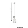 Nowoczesna lampa wisząca BONO SL.0283 1xE27 beton