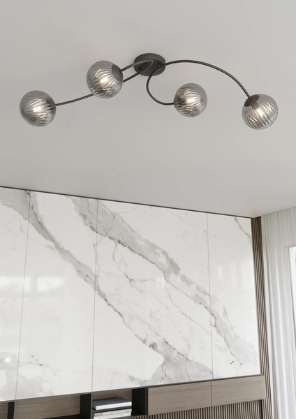 Lampa sufitowa Emibig VIBRA 4 BL GRAFIT 1399/4