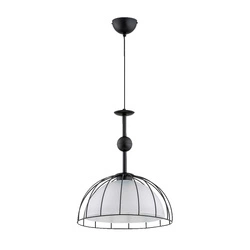 Lampa wisząca ALFA GOLLA CZARNO-BIAŁA 1xE27 36cm | 61257