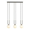 Lampa wisząca Emibig GLAM 3 Czarny/OPAL 1112/3