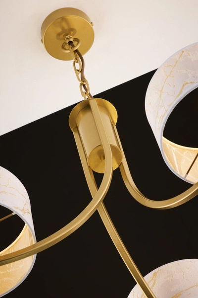 Klasyczny Żyrandol ARTHUR wys. 71cm 3xE27 15W IP20 | złoty połysk