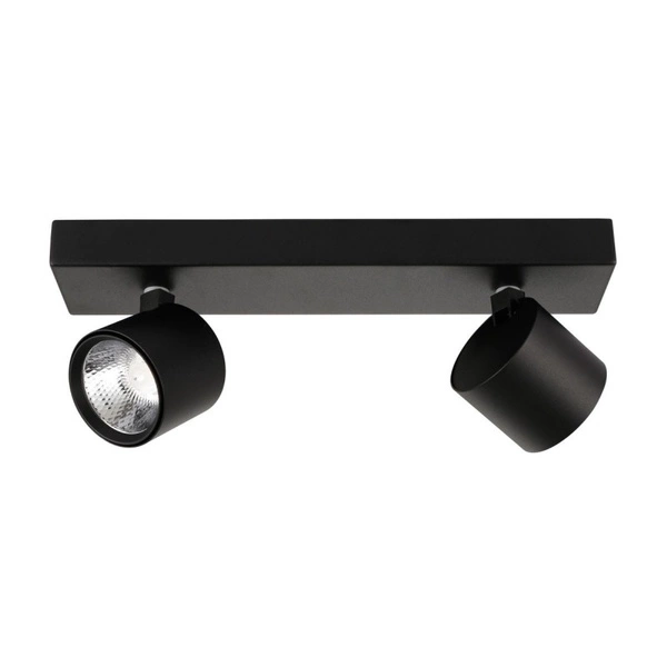 Lampa sufitowa reflektor BONIVA dł. 28,5cm 10W 2xLED ciepła biel 3000K | czarny