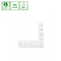 ALLDAY INSPIRE ELEMENTS L DARK LIGHT 50st BIAŁY 940 8W 230V BIAŁY