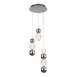 Lampa wisząca Oter śr. 30cm 21W 7xLED ciepła biel 3000K | chrom