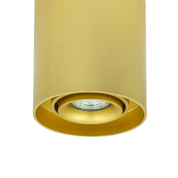 Oprawa sufitowa spot tuba natynkowa BORK R śr. 11,5cm złoty