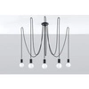 Lampa wisząca EDISON 5 SL.0371 czarna 5xE27