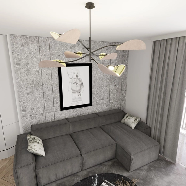 Lampa sufitowa Emibig LOTUS 6 BL GRAY 1462/6