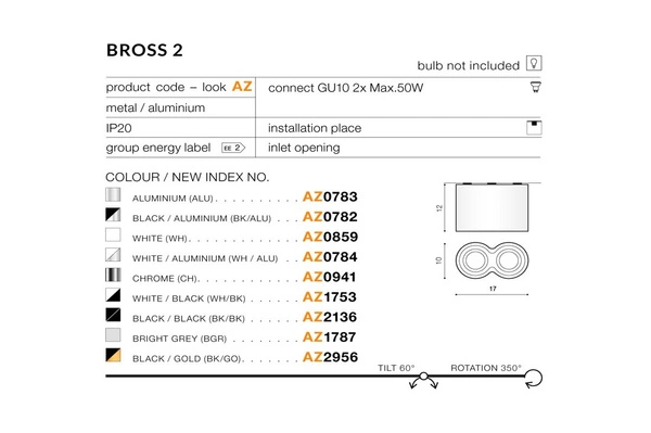 BROSS 2 BLACK/ALUMINIUM