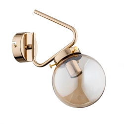 Kinkiet ALFA BARSUM ZŁOTY 1xE14 15cm | 27580