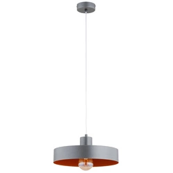 Lampa wisząca ALFA NEVERA GRAFITOWA 1xE27 34cm | 61447