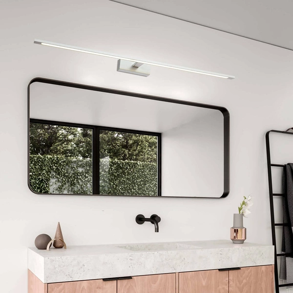 Duży kinkiet łazienkowy nad lustro CCT ISLA LED 96cm chrom