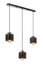 Lampa wisząca OLENA, czarny/miedziany, 3x60W E27