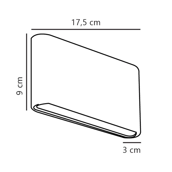 Kinkiet KINVER LED 3000K Biała ciepła Aluminium | Biały