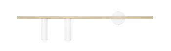 Aldex KINKIET TREVO 2 WHITE BRASS (left) 1097D40