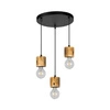 Pino Lampa Wisząca 3xE27 Max.60W Sosna Bejcowana/Czarny 71689304R