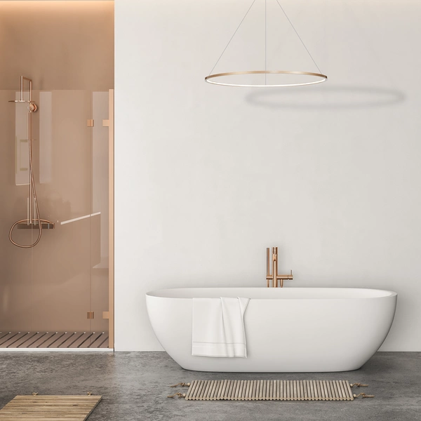 Lampa wisząca SATURNO, złota, 65W LED, barwa neutralna 4000K, ML8865