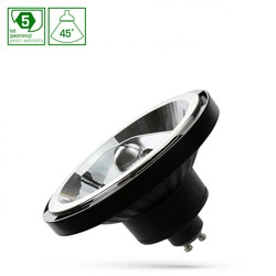 LED AR111 GU10 230V 12W SMD 45st WW BLACK SPECTRUM