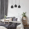Lampa wisząca listwa LARS, czarna, 3x60W E27, MLP799