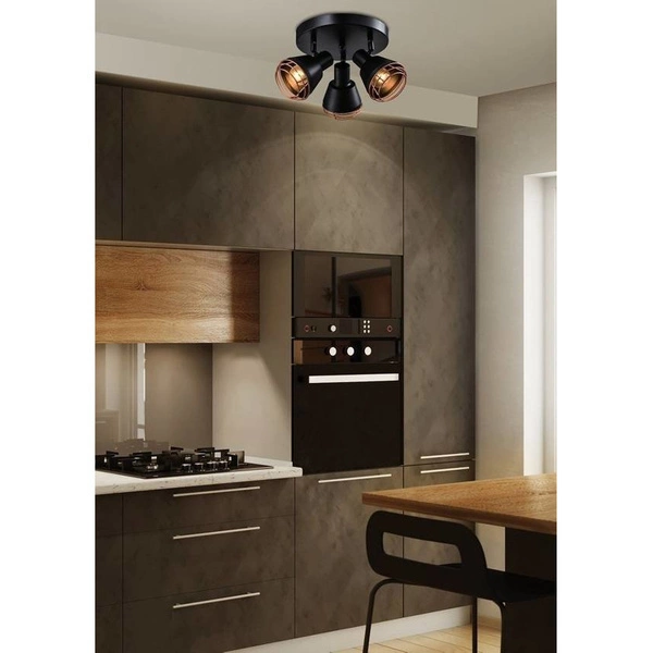 Lampa sufitowa NERIA, 98-83111, czarny/miedziany, 3x40W E14