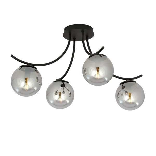 Lampa sufitowa Emibig BOSTON 4 Czarny/GRAFIT 1110/4