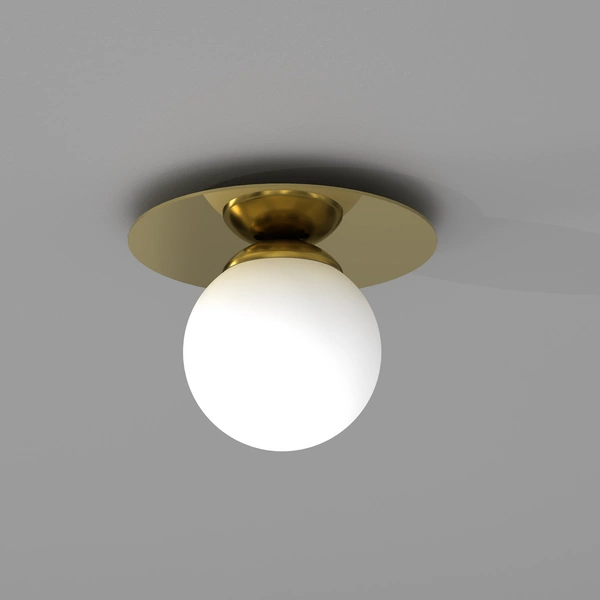 Lampa sufitowa PLATO, MLP7968, biały/złoty, 1x40W E14