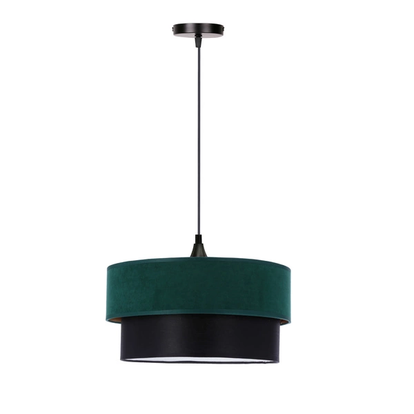 Lampa wisząca SOLANTO, 31-19707, butelkowa zieleń/czarny, 1x60 E27