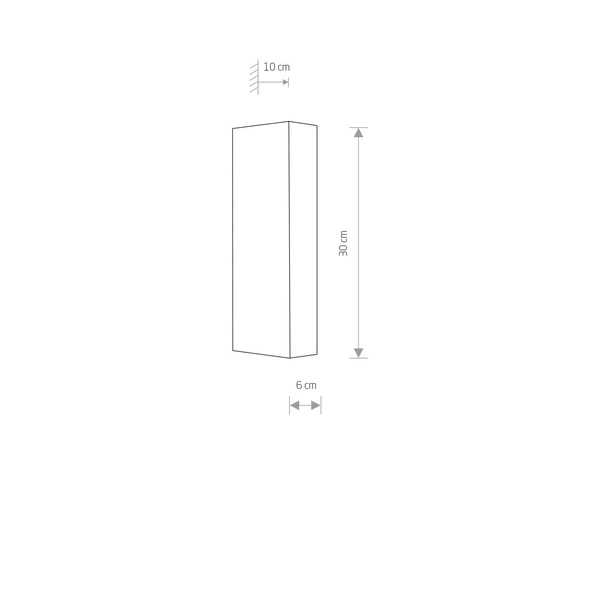 Kinkiet MALMO WHITE 2x GU10 wys. 30cm | biały 9704