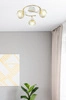 Nowoczesna lampa sufitowa OSLO spirala 98-61829 3xE14 biały/złoty