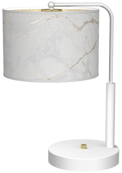Lampka nocna SENSO White/Gold 1xE27 wys. 37cm | biały złoty